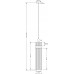 Pakabinamas šviestuvas LORETTO 2xE14 max 40W LOR-ZW-2(BN)120/R